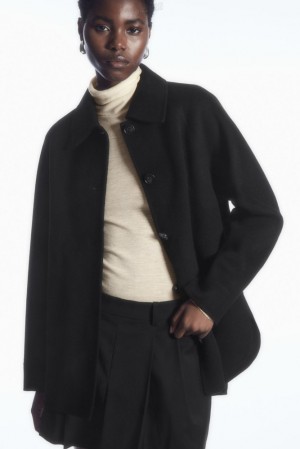 Beige COS Double-Faced Wool Jacket Coats & Jackets | 192568-JCB
