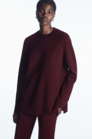 Black COS Milano-Knit Sweater Sweaters & Cardigans | 390457-WIX