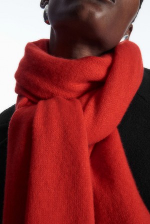 Black COS Pure Cashmere Scarf Scarves | 394517-YHI