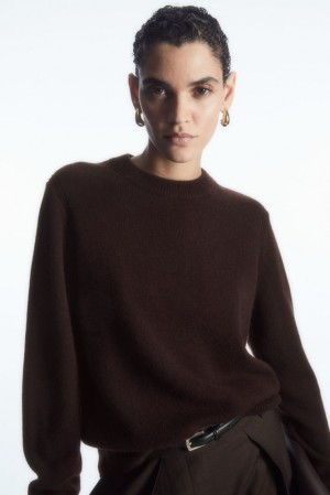 Black COS Pure Cashmere Sweater Sweaters & Cardigans | 382570-IGE