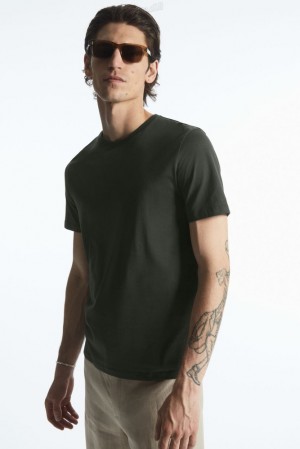 Black COS The Extra Fine T-Shirt T-shirts | 217564-YKH