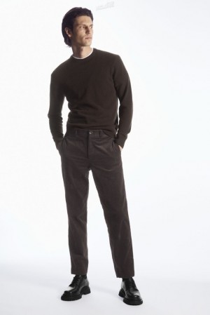 Dark Brown COS Pure Cashmere Jumper Sweaters & Cardigans | 920478-DPA