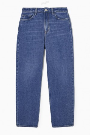 Medium Blue COS Symmetry Jeans - Straight Jeans | 430915-KJW