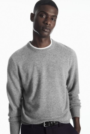 Navy COS Pure Cashmere Jumper Knitwear | 716540-DFT