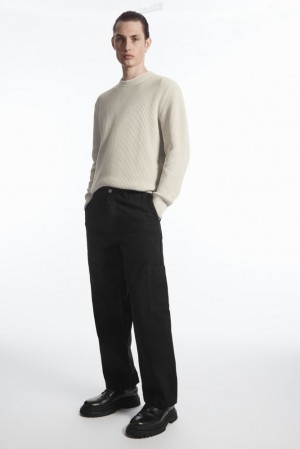 Stone COS Stone-Washed Knitted Jumper Sweaters & Cardigans | 418730-WEO