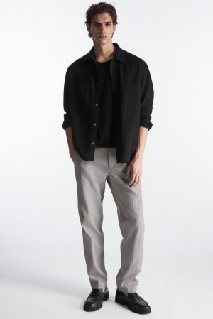 Stone COS Straight-Leg Utility Pants Pants | 403958-WIG