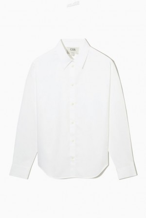 White COS Tailored Poplin Shirt - Regular Shirts | 540896-RZS