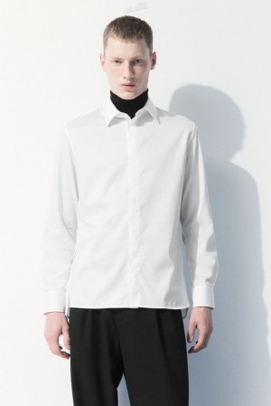 White COS The Essential Tailored Shirt Shirts | 975624-UPF