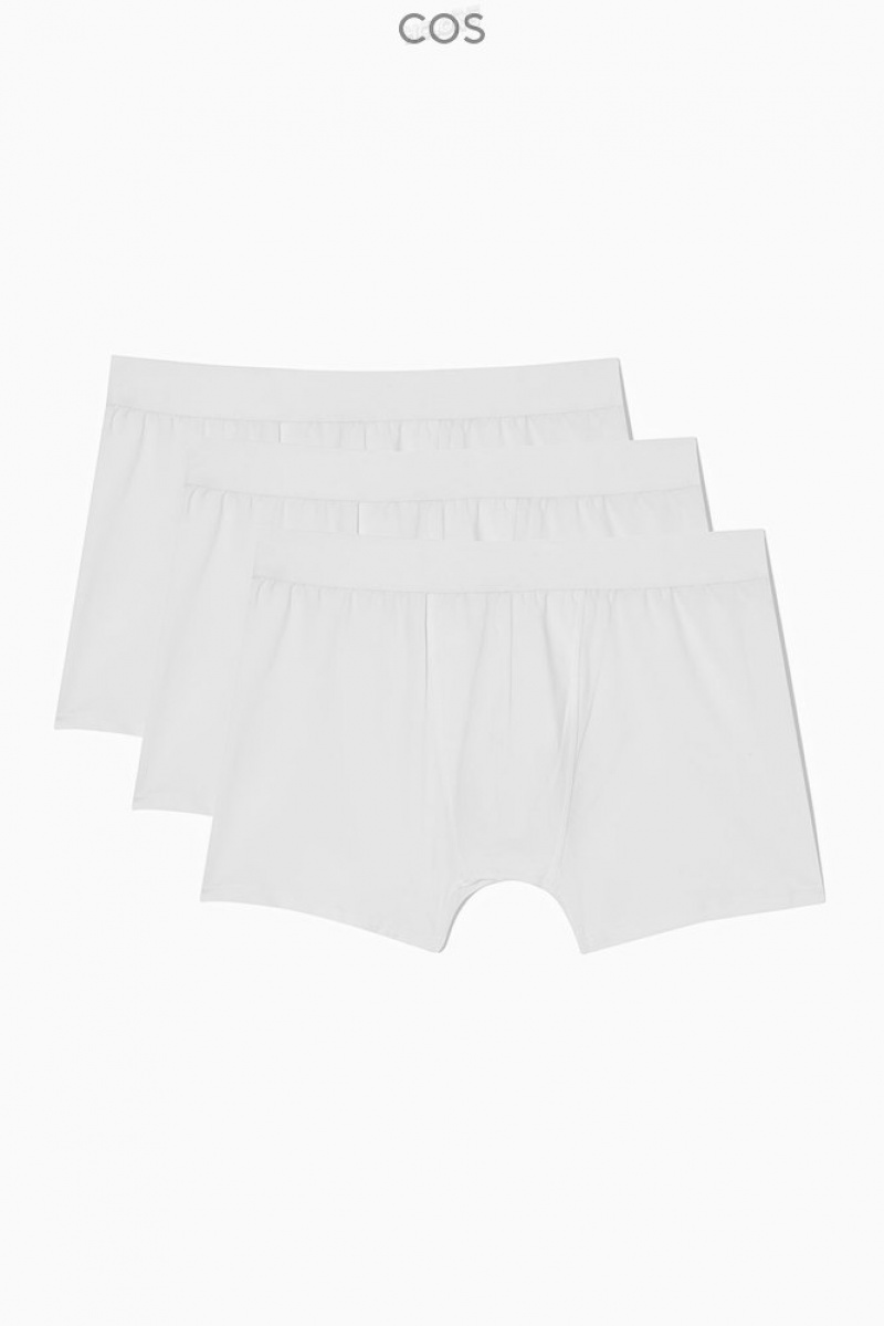 Black COS 3-Pack Long Boxer Briefs Underwear | 037548-MRI