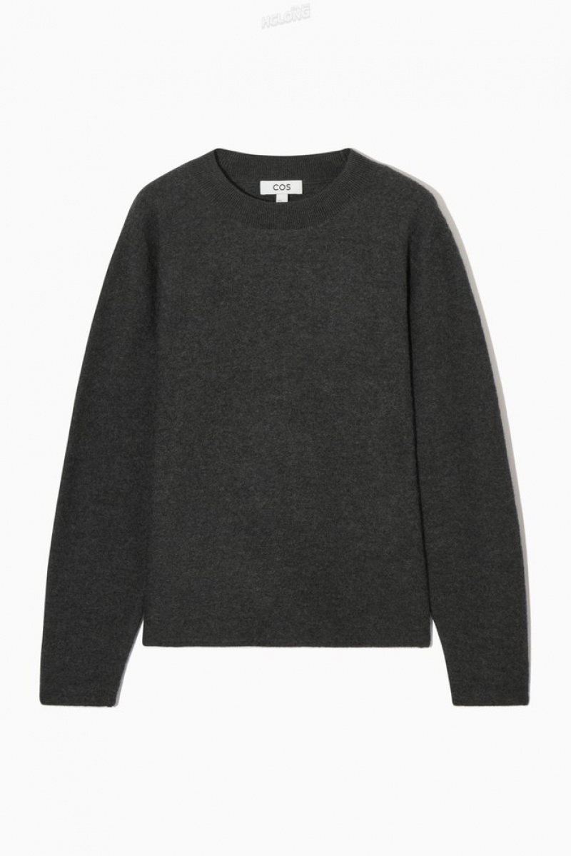 Black COS Boiled Merino Wool Jumper Tops | 549187-SOY