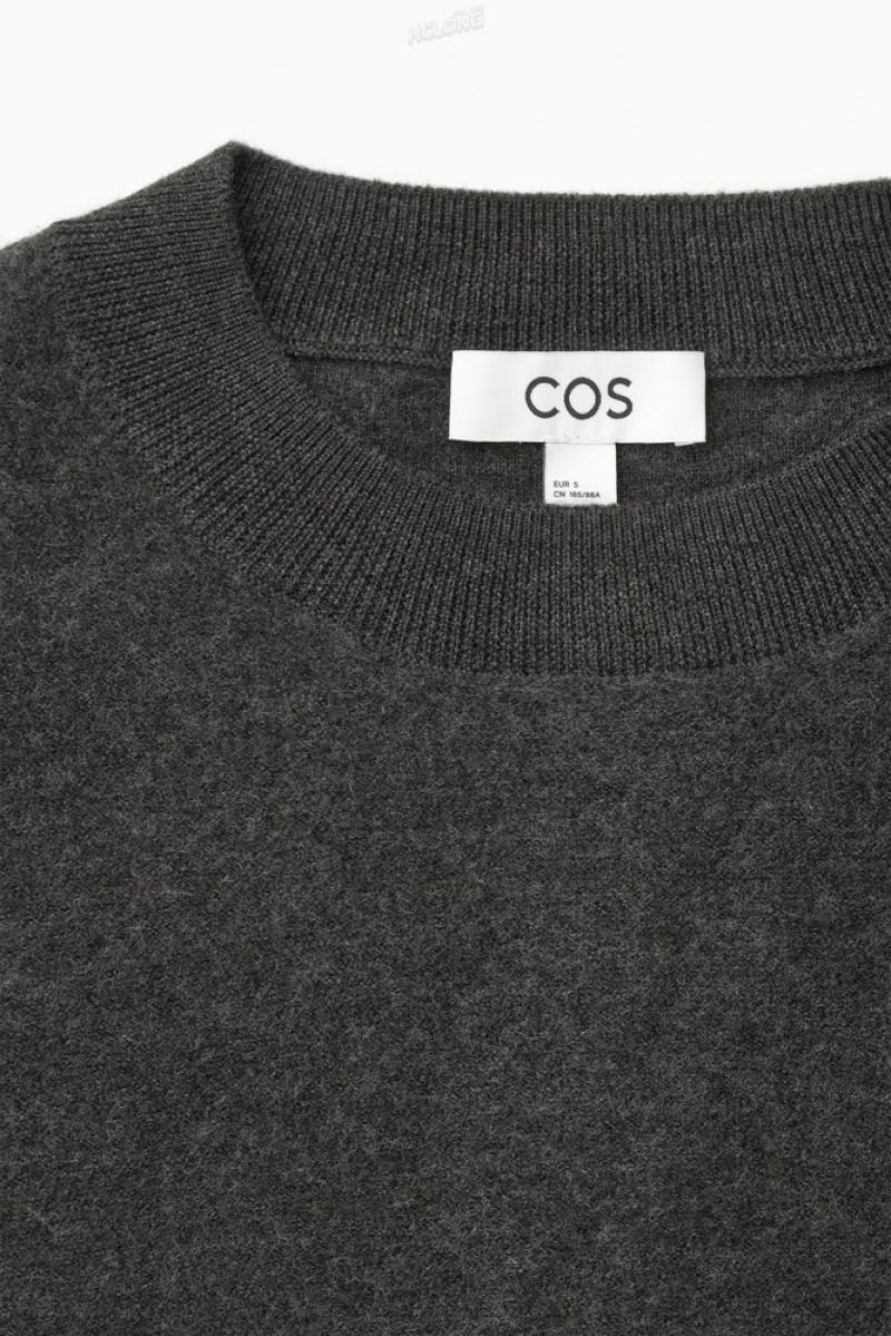 Black COS Boiled Merino Wool Jumper Tops | 549187-SOY