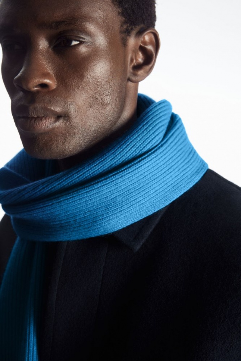 Black COS Cashmere-Blend Scarf Scarves | 023978-RCQ