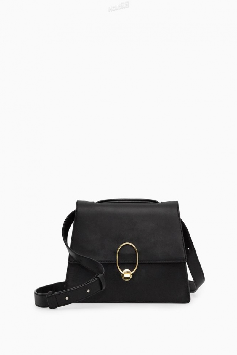 Black COS Mini Embellished Crossbody Bag Bags | 785034-ACG