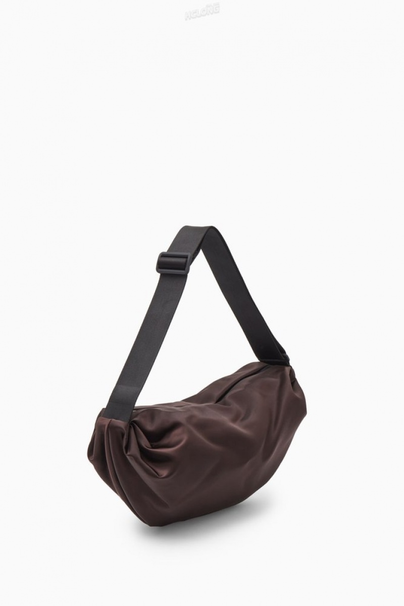 Black COS Padded Crossbody - Nylon Bags | 379286-VXR