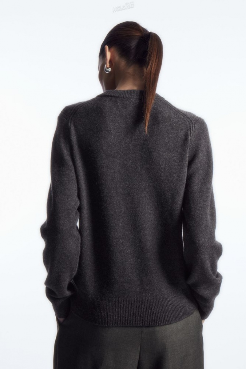 Black COS Pure Cashmere Jumper Knitwear & Cardigans | 409631-GSL