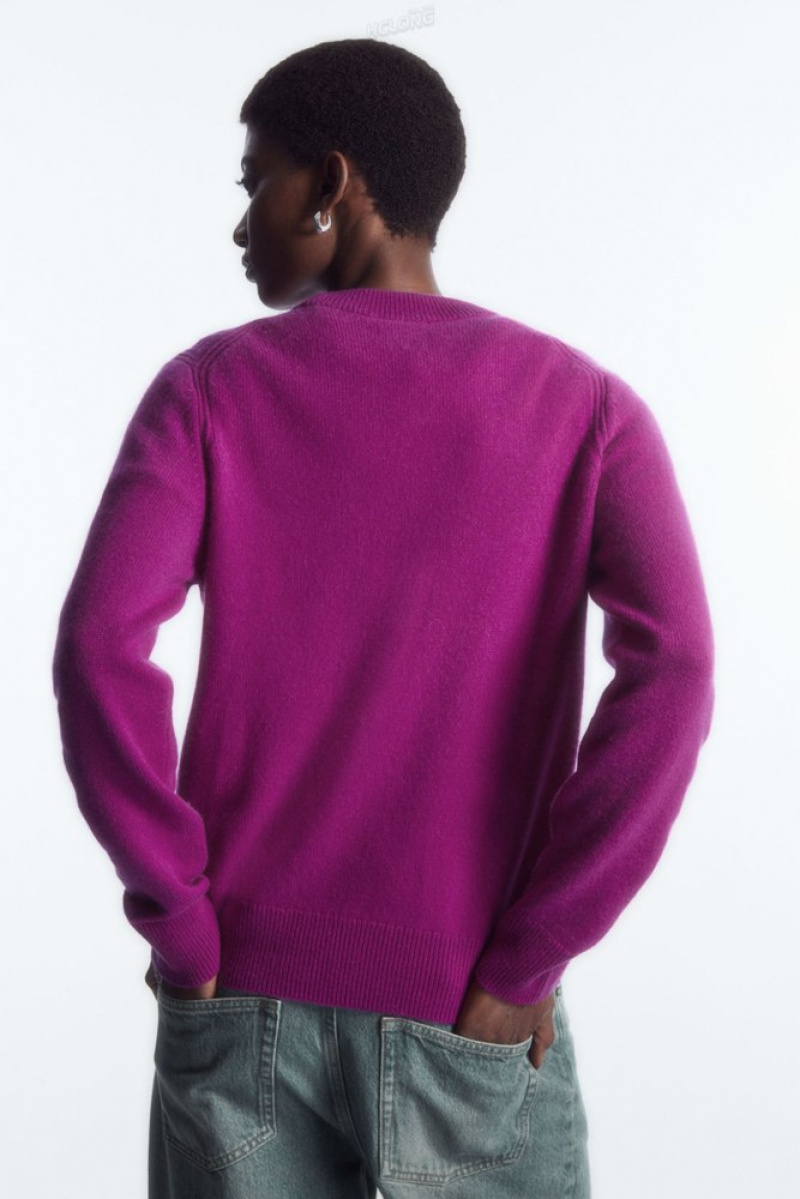 Black COS Pure Cashmere Jumper Knitwear & Cardigans | 208396-UHS