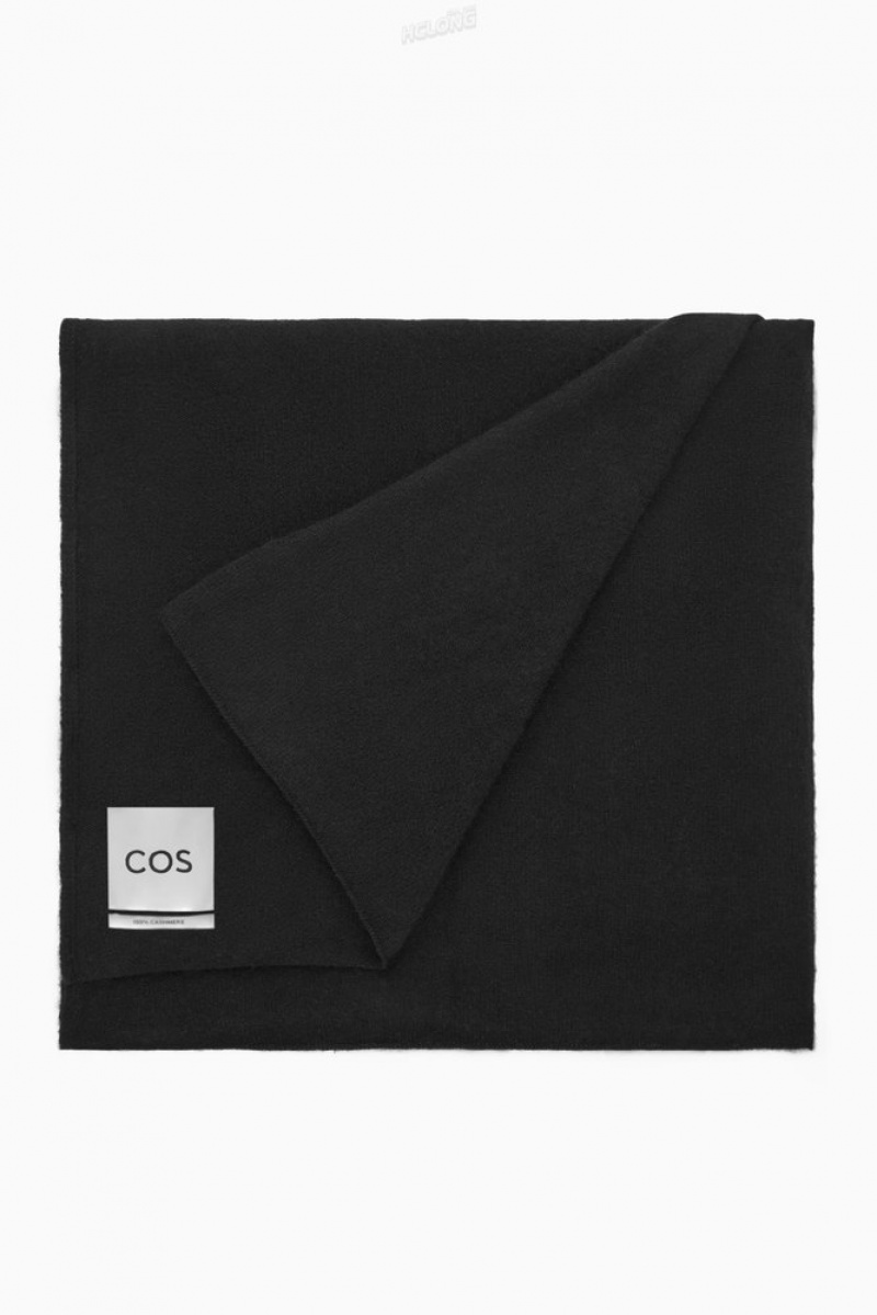 Black COS Pure Cashmere Scarf Scarves | 627159-GYD