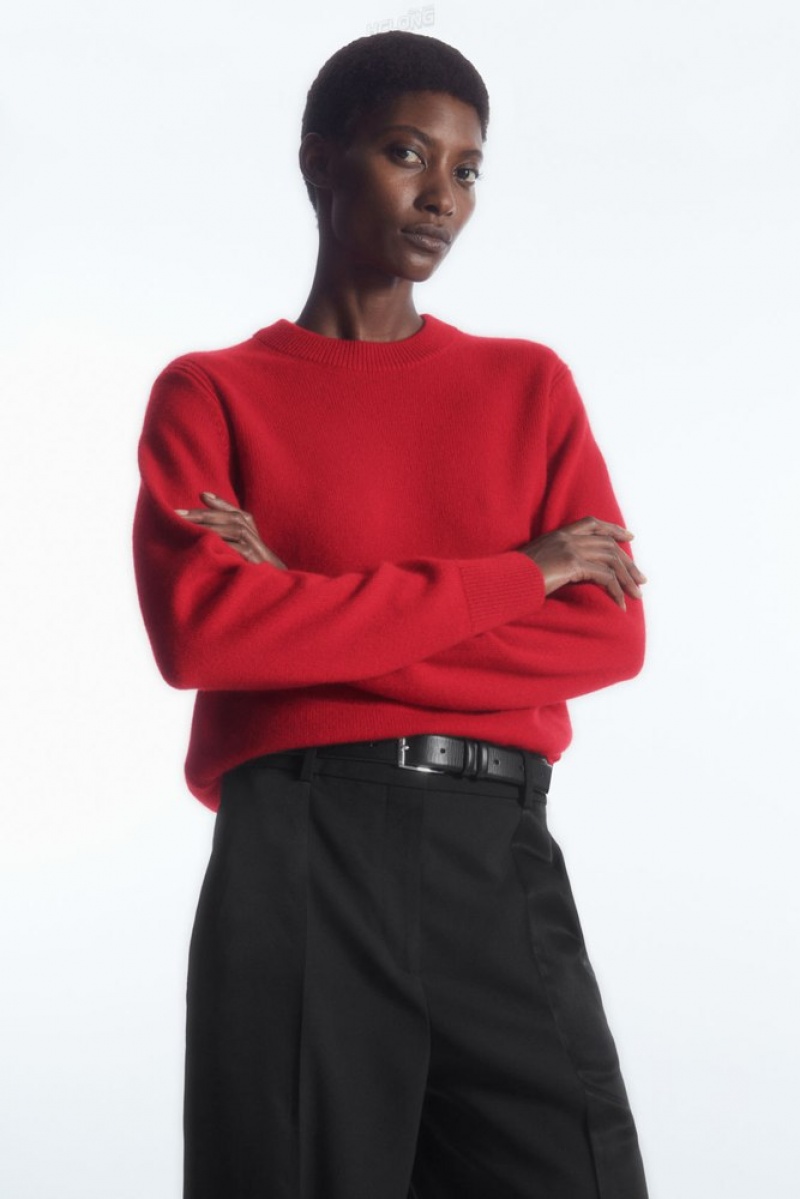 Black COS Pure Cashmere Sweater Sweaters & Cardigans | 465291-AXY