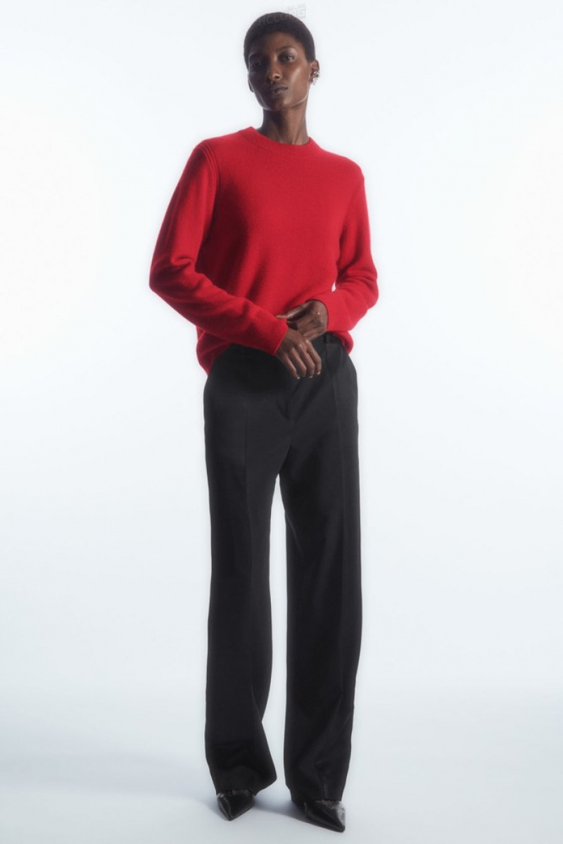 Black COS Pure Cashmere Sweater Sweaters & Cardigans | 465291-AXY