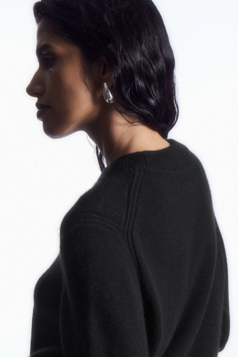 Black COS Pure Cashmere Sweater Sweaters & Cardigans | 827013-HTC