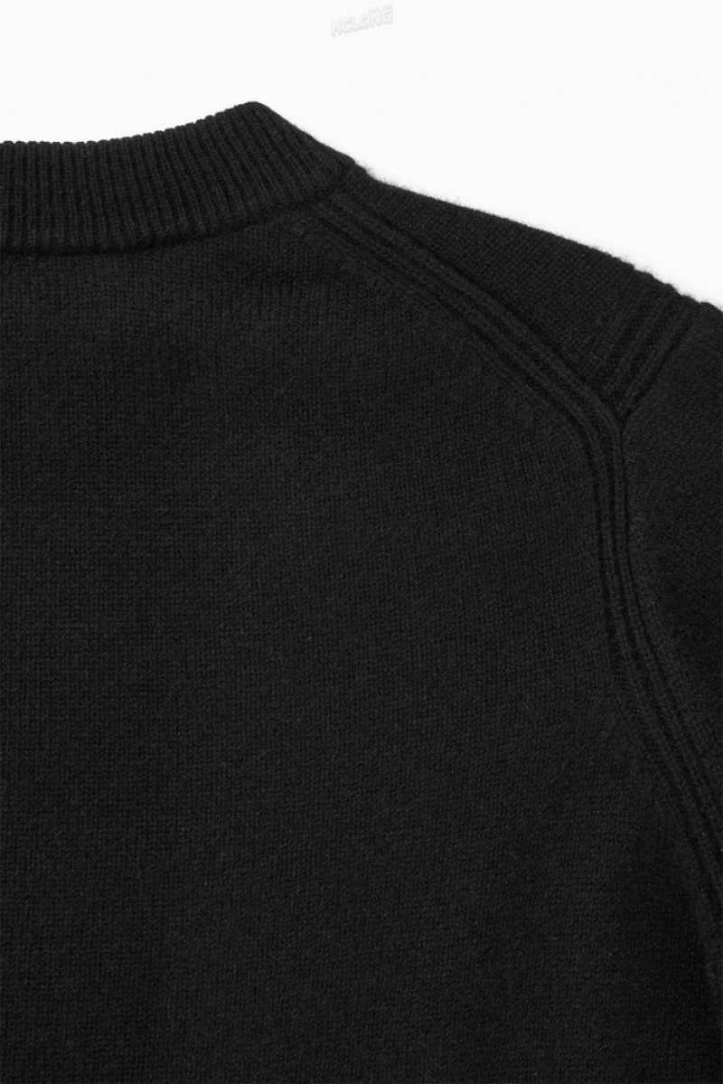 Black COS Pure Cashmere Sweater Sweaters & Cardigans | 827013-HTC