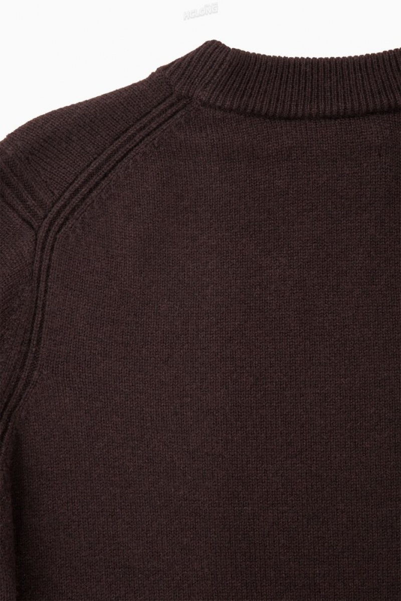 Black COS Pure Cashmere Sweater Sweaters & Cardigans | 382570-IGE