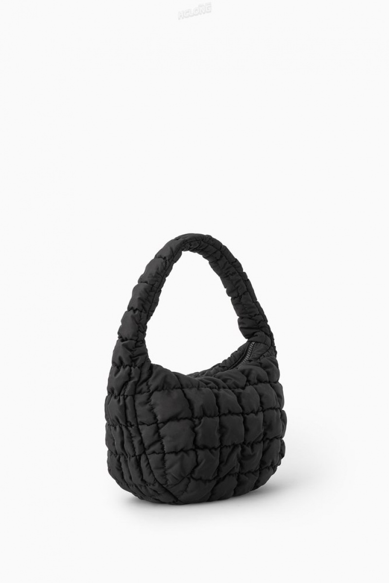 Black COS Quilted Mini Bag Bags | 374182-QNK