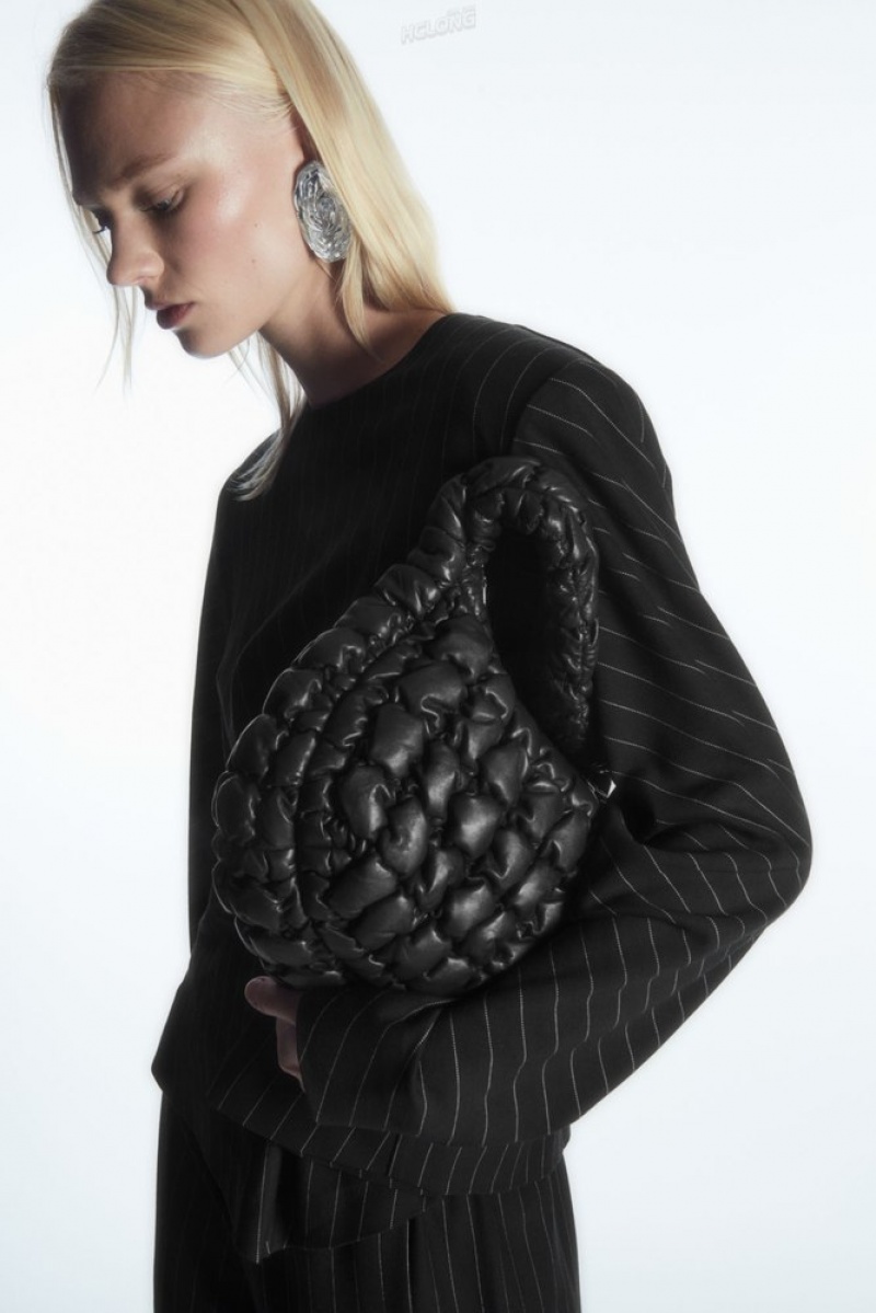 Black COS Quilted Mini Bag - Leather Bags | 492761-LCZ