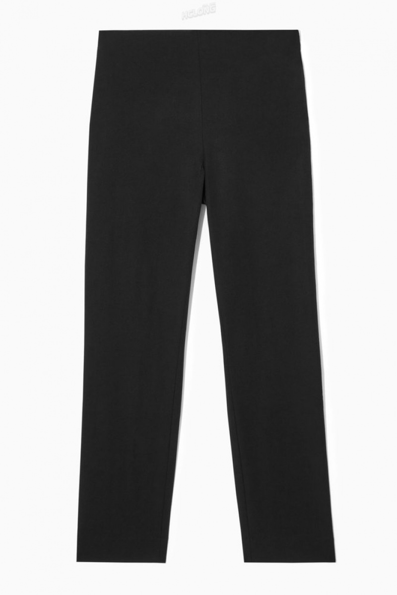 Black COS Slim-Fit Tailored Pants Pants | 170894-EUF