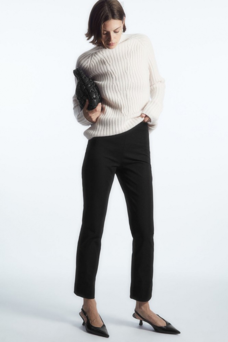 Black COS Slim-Fit Tailored Pants Pants | 170894-EUF