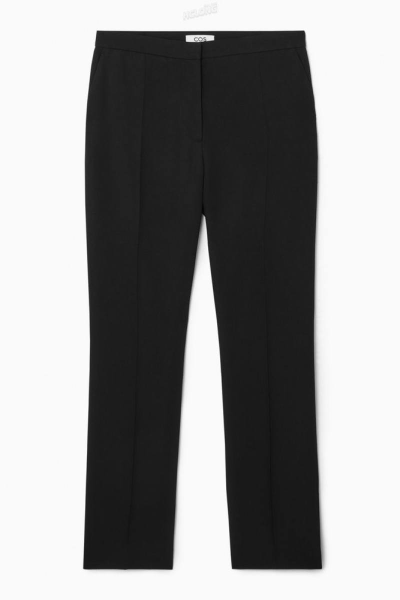 Black COS Slim Tailored Pants Pants | 964187-LFO