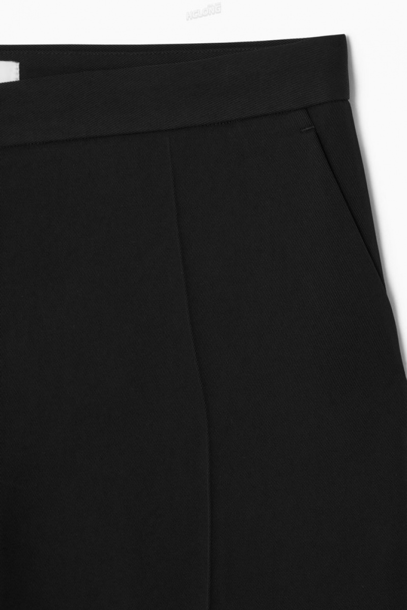 Black COS Slim Tailored Pants Pants | 964187-LFO