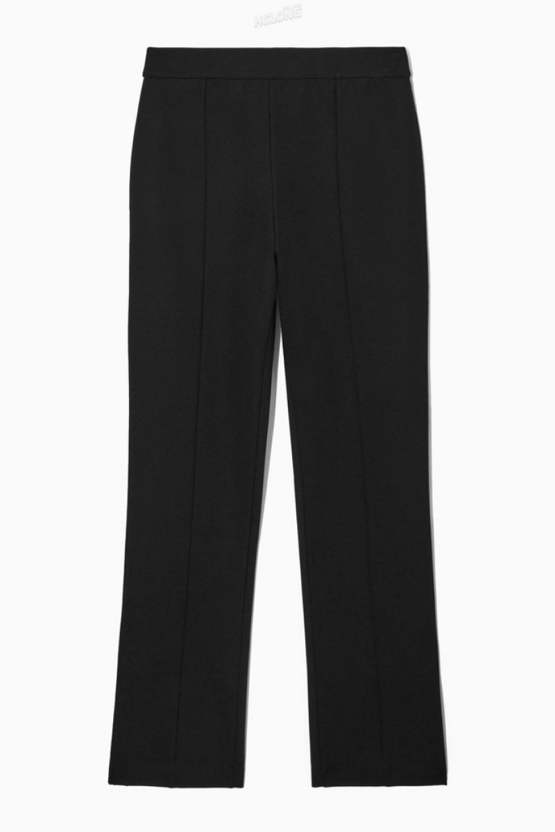 Black COS Slit-Cuff Skinny Pants Pants | 967230-YRF