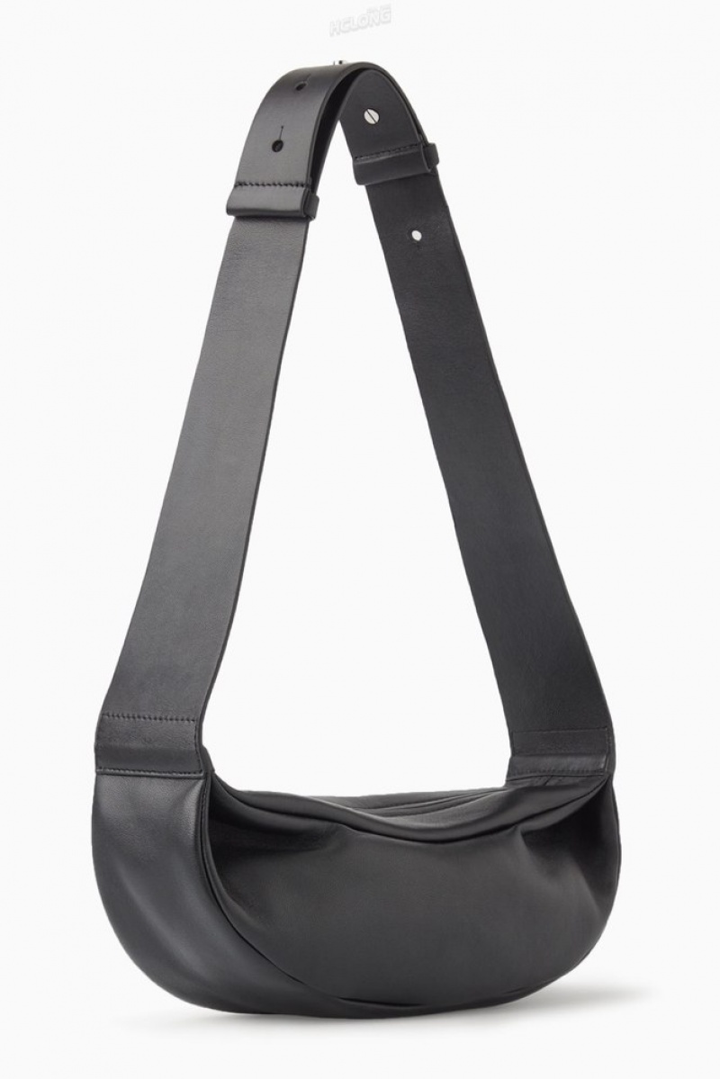 Black COS Swing Crossbody - Leather Bags | 081325-OIP