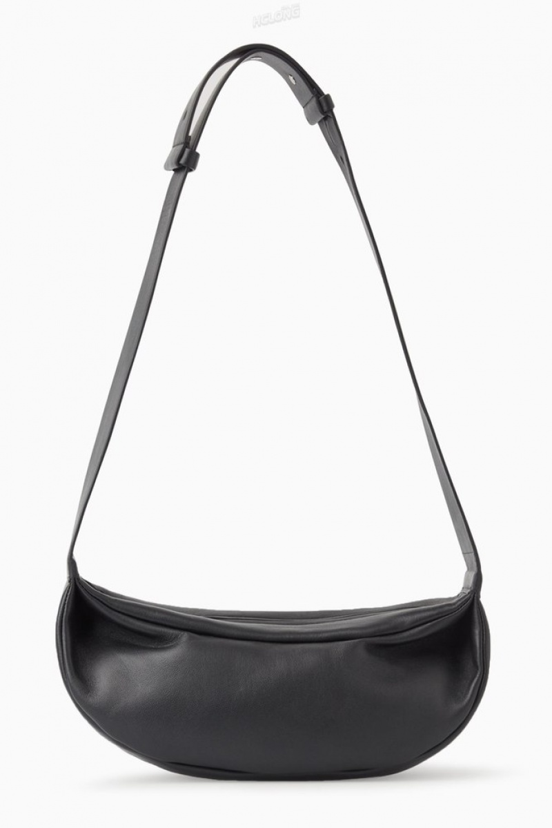 Black COS Swing Crossbody - Leather Bags | 081325-OIP