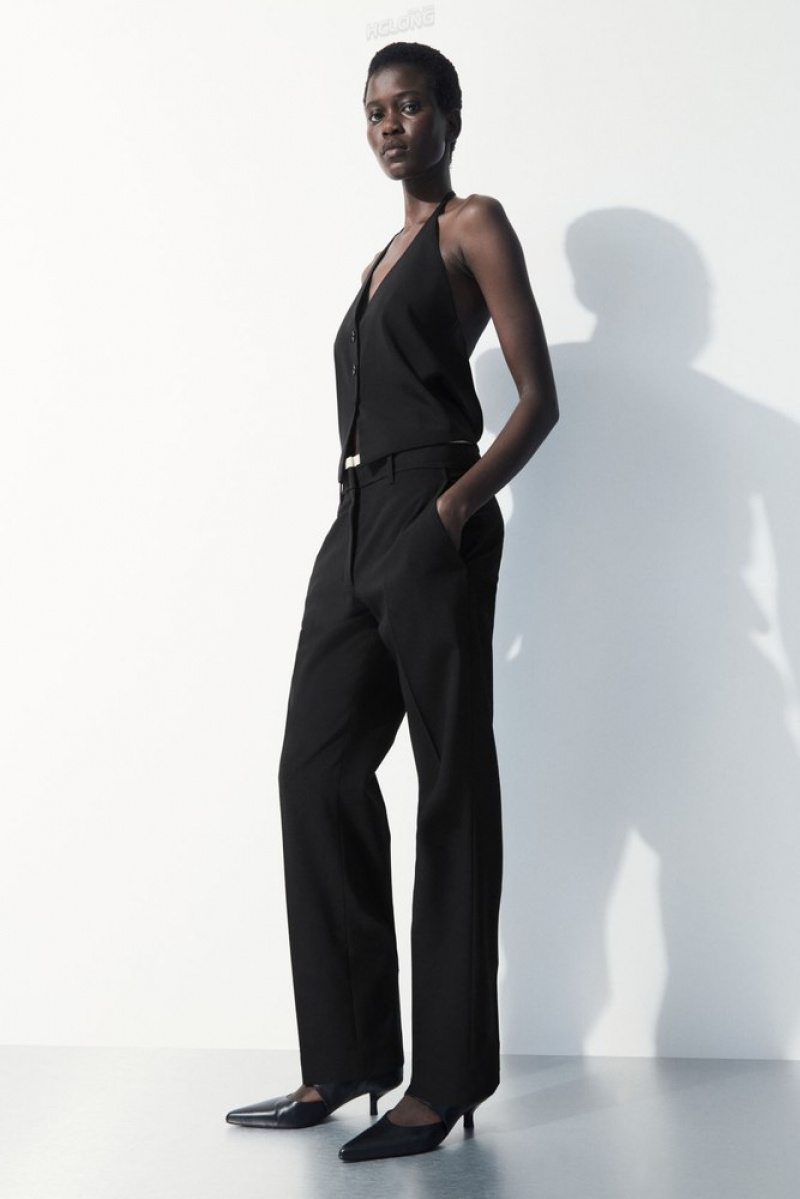 Black COS The Deconstructed Pants Pants | 162934-CQE