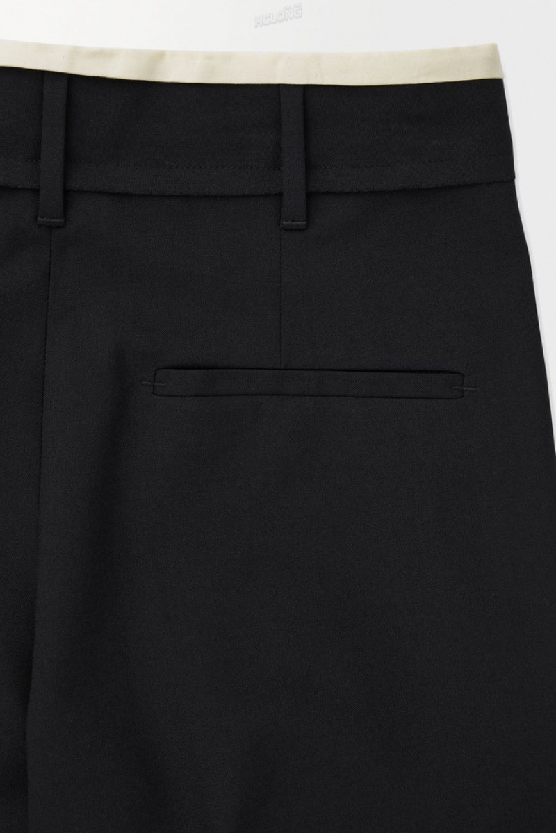 Black COS The Deconstructed Pants Pants | 162934-CQE