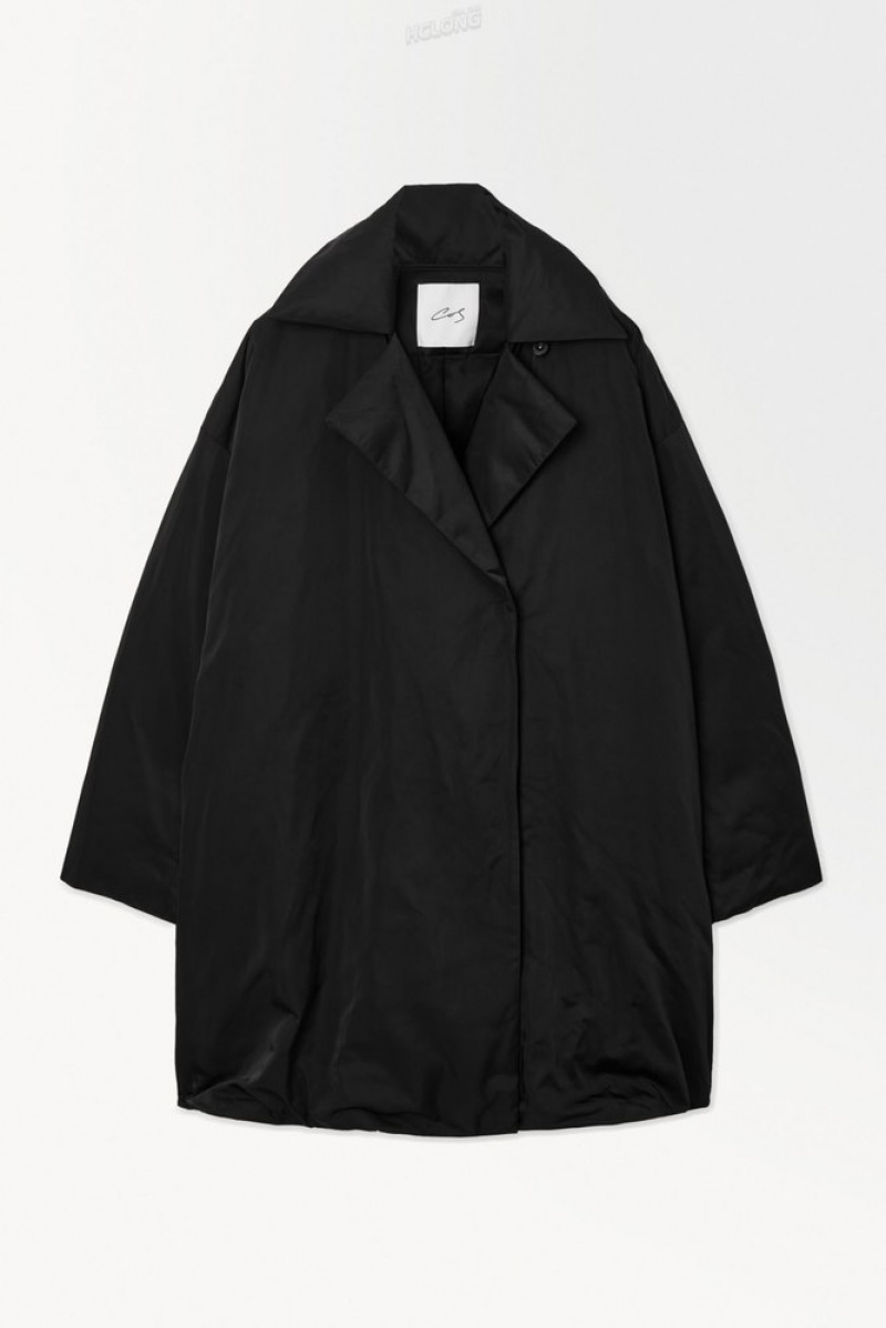 Black COS The Recycled-Down Padded Coat Blazers & Tailoring | 781025-MAQ