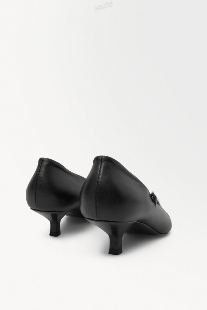 Black COS The Sphere Point-Toe Pumps Pumps | 195084-IMH