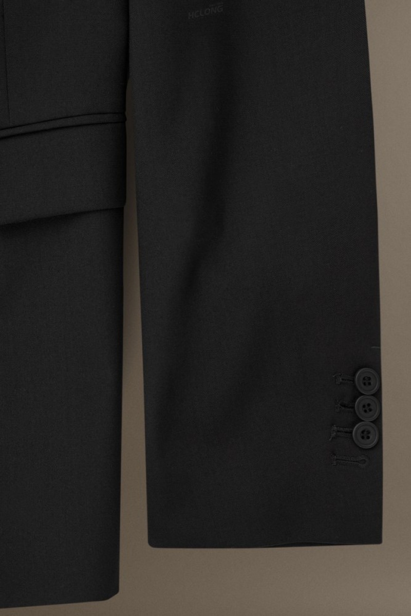 Black COS Wool-Hopsack Blazer - Slim Blazers | 210896-TMN