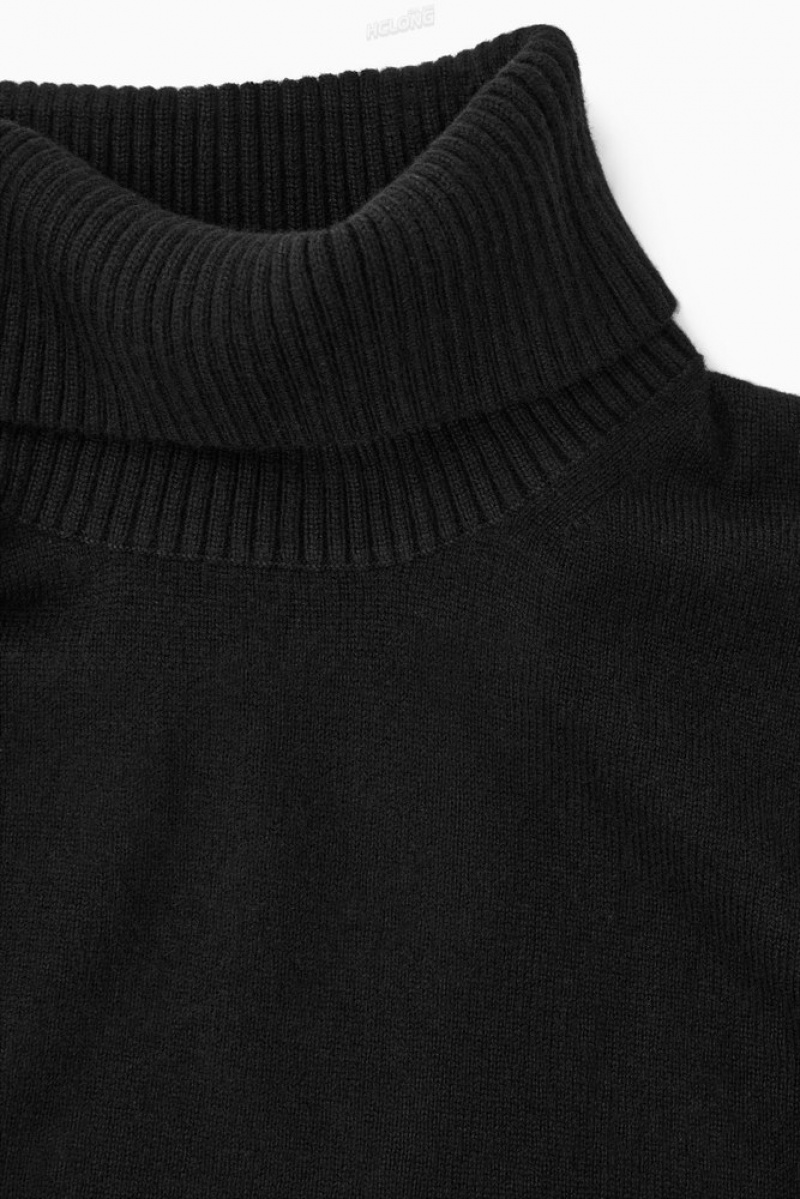 Dark Green COS Wool-Cashmere Turtleneck Jumper Knitwear | 129806-XPJ