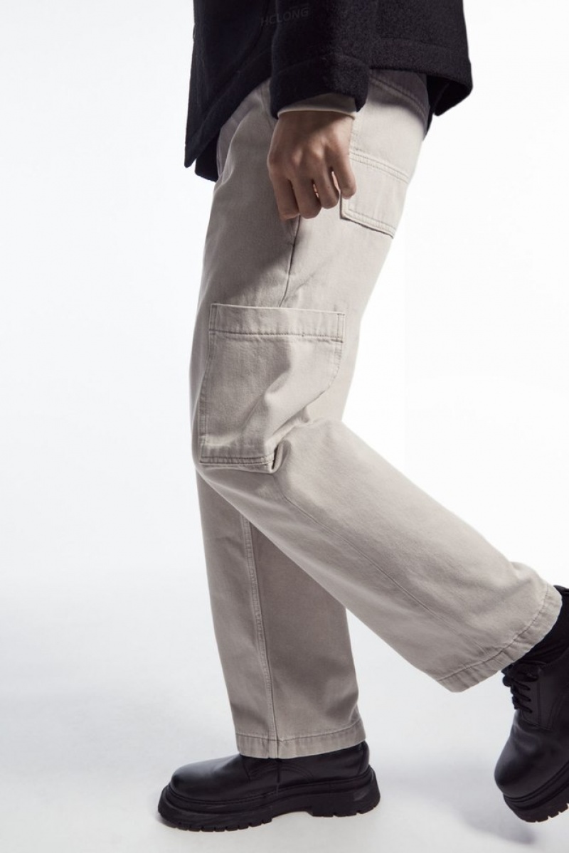 Dusty Grey COS Carpenter Jeans - Straight Trousers | 137258-WXC