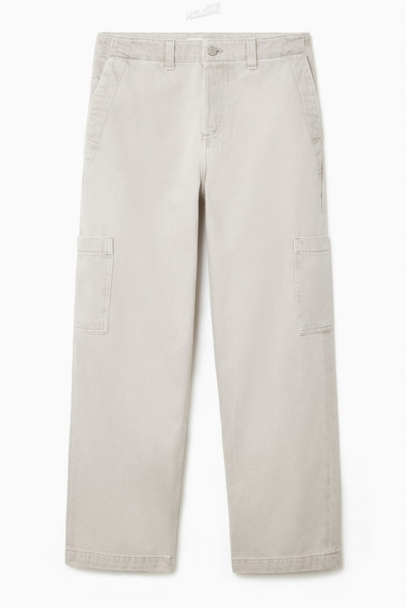 Dusty Grey COS Carpenter Jeans - Straight Trousers | 137258-WXC