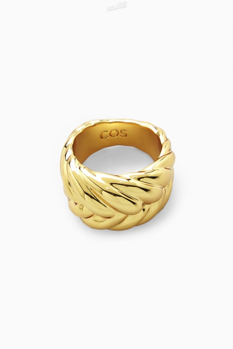 Gold COS Chunky Plait Ring Jewelry & Jewellery | 579302-RLD