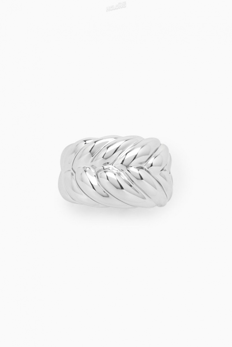 Gold COS Chunky Plait Ring Jewelry & Jewellery | 813742-HNV