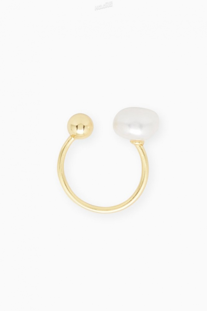 Gold COS Gold Vermeil Freshwater Pearl Ring Jewelry & Jewellery | 749126-VWY