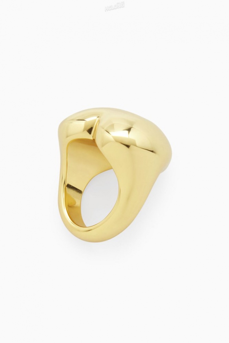 Gold COS Heart Signet Ring Jewelry & Jewellery | 578240-XCI