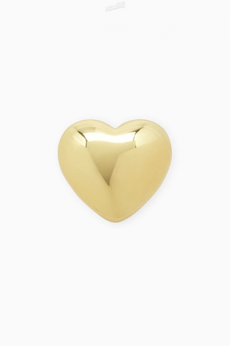 Gold COS Heart Signet Ring Jewelry & Jewellery | 578240-XCI