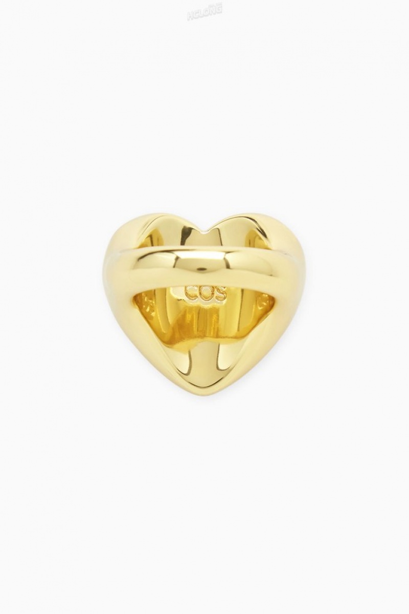 Gold COS Heart Signet Ring Jewelry & Jewellery | 578240-XCI