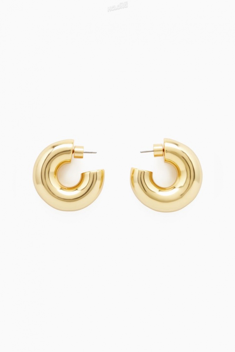 Gold COS Large Chunky Hoop Earrings Jewelry & Jewellery | 147280-LQM